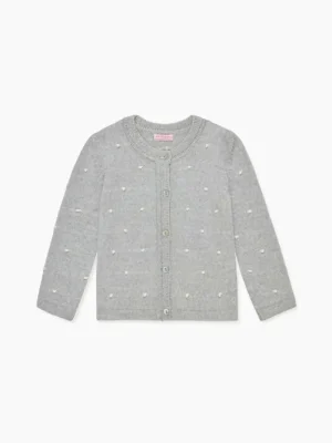 La Coqueta View All | Knitted Clothes & Accessories^Grey Ramas Merino Baby Cardigan