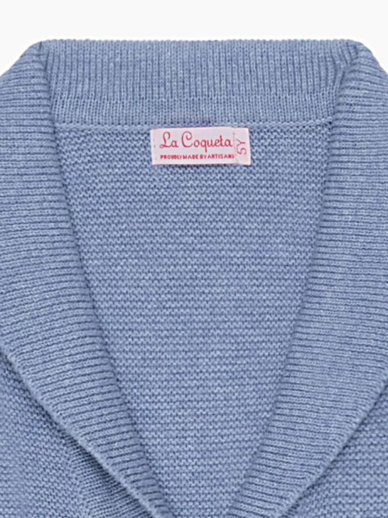 La Coqueta Jumpers & Cardigans^Indigo Selvas Cotton Boy Cardigan