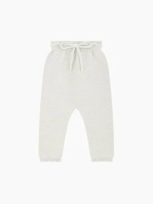La Coqueta View All | Shorts & Pants^Ivory Fino Cotton Baby Knitted Trousers