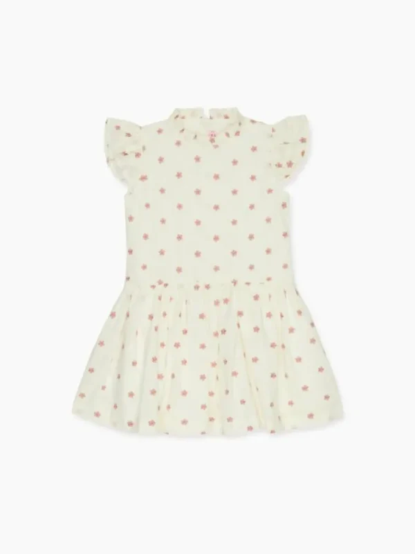 La Coqueta Dresses^Ivory Floral Rita Girl Drop Waist Dress