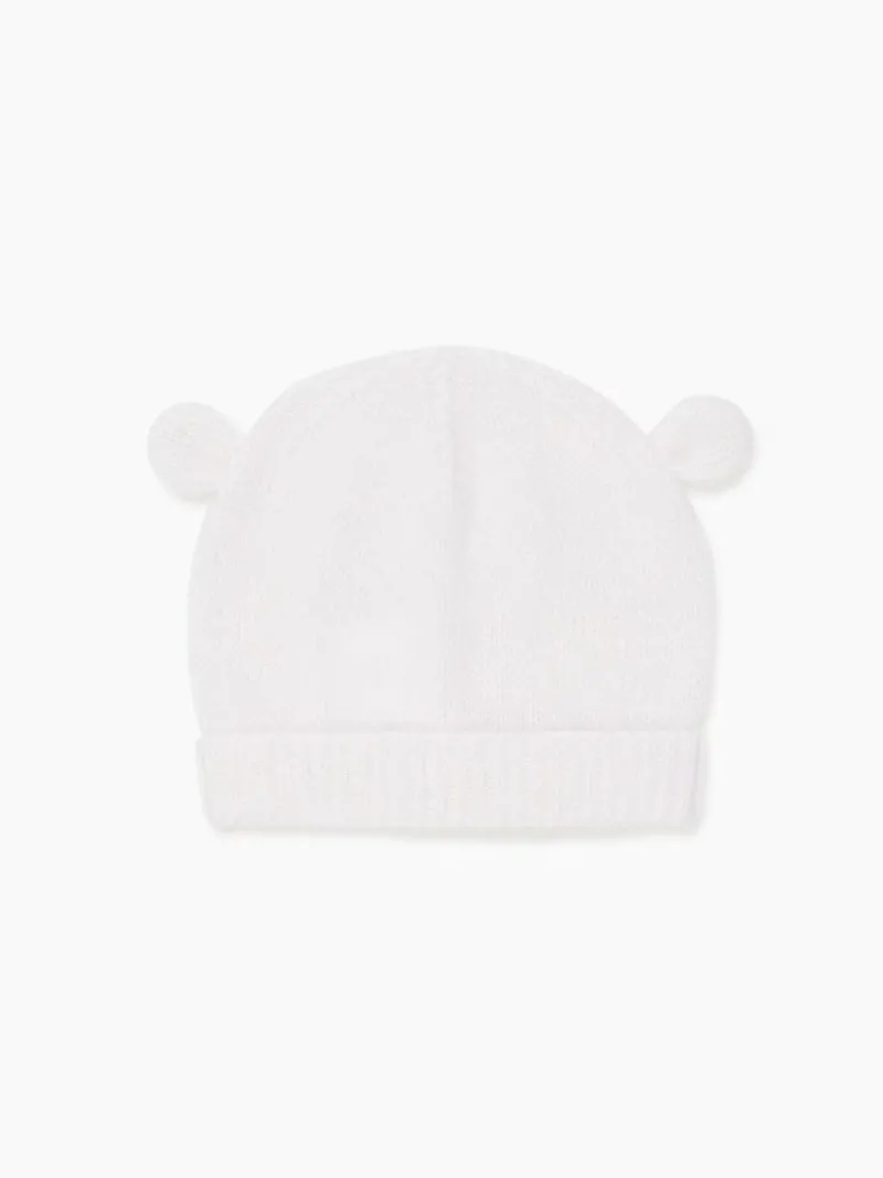 La Coqueta Accessories | Knitted Clothes & Accessories^Ivory Gloria Cashmere Baby Hat