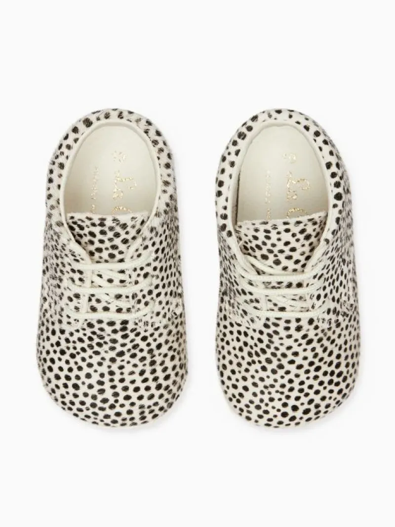 La Coqueta Pre Walker Shoes | Baby & Toddler Shoes/Pre Walker Shoes^Ivory Leopard Leather Baby Booties