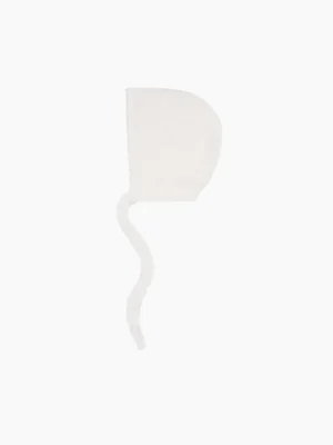 La Coqueta Accessories | Bonnets, Booties & Blankets^Ivory Olfa Merino Baby Knitted Bonnet