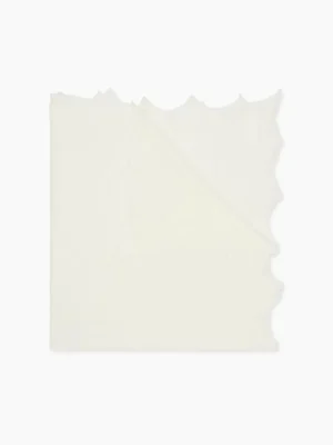 La Coqueta Accessories | Knitted Clothes & Accessories^Ivory Openwork Cotton Baby Blanket