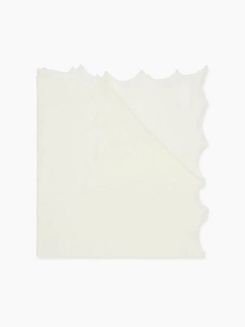 La Coqueta Accessories | Knitted Clothes & Accessories^Ivory Openwork Cotton Baby Blanket