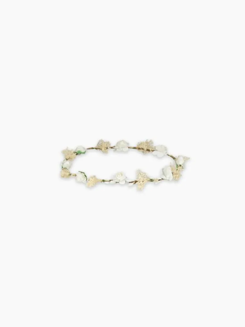 La Coqueta View All | Hair Accessories^Ivory Vintage Floral Girl Hair Garland