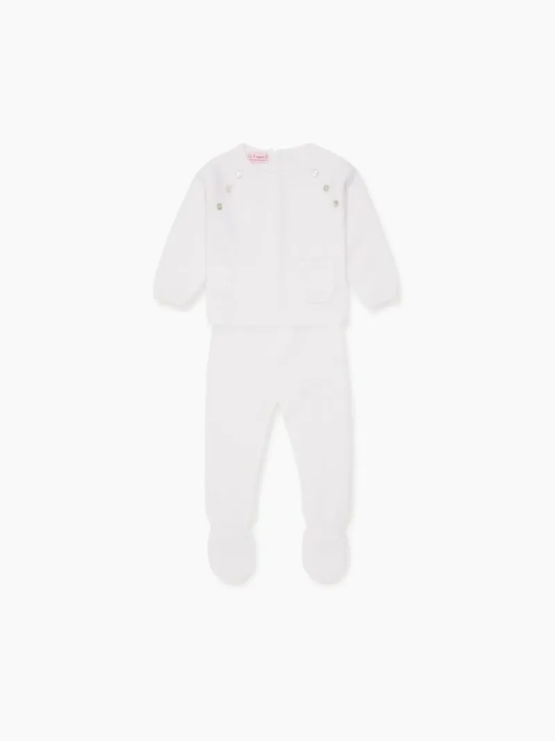 La Coqueta View All | Knitted Clothes & Accessories^Ivory Zoraida Cashmere Baby Set