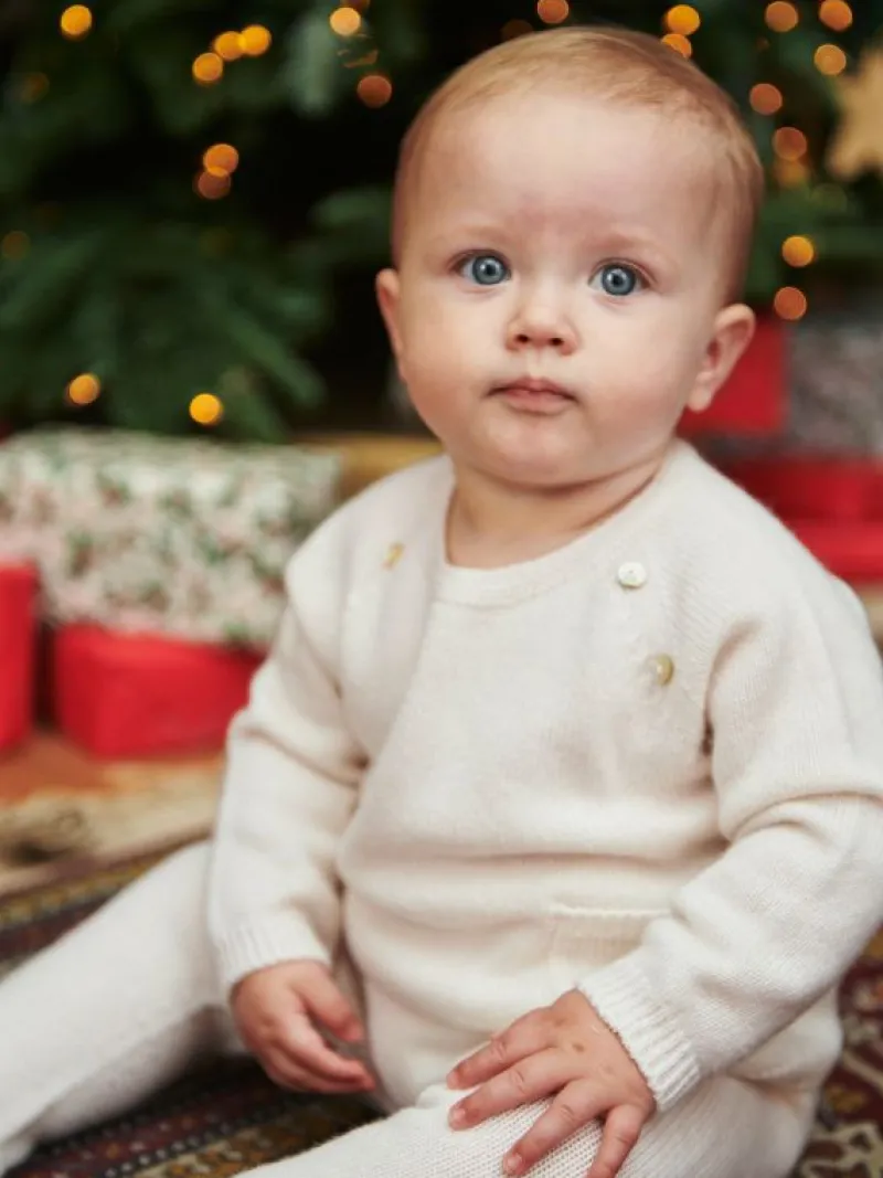 La Coqueta View All | Knitted Clothes & Accessories^Ivory Zoraida Cashmere Baby Set