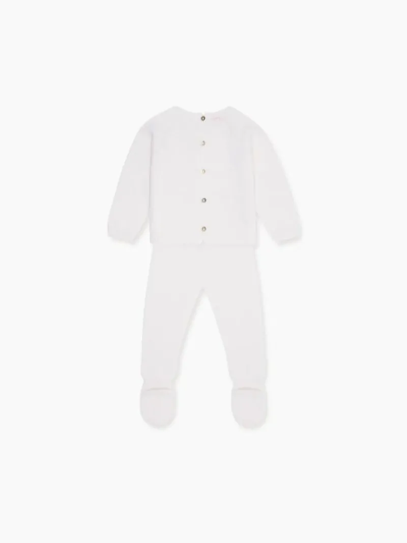 La Coqueta View All | Knitted Clothes & Accessories^Ivory Zoraida Cashmere Baby Set