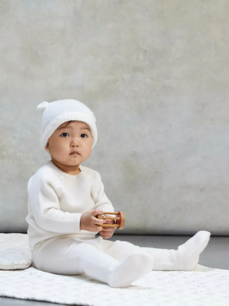 La Coqueta View All | Knitted Clothes & Accessories^Ivory Zoraida Cashmere Baby Set