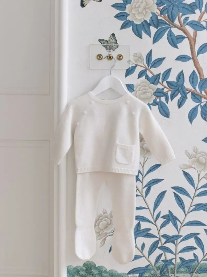 La Coqueta View All | Knitted Clothes & Accessories^Ivory Zoraida Cashmere Baby Set