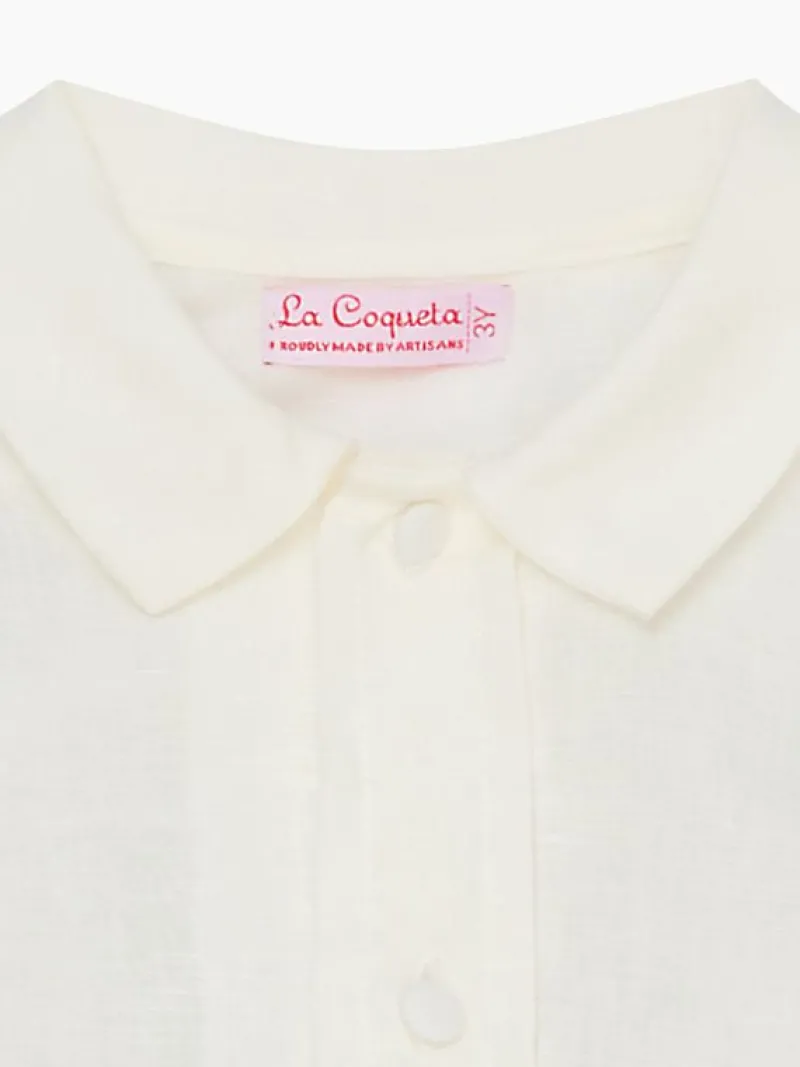 La Coqueta View All | Dresses & Sets^Light Blue Aliso Ceremony Silk Baby Boy Set
