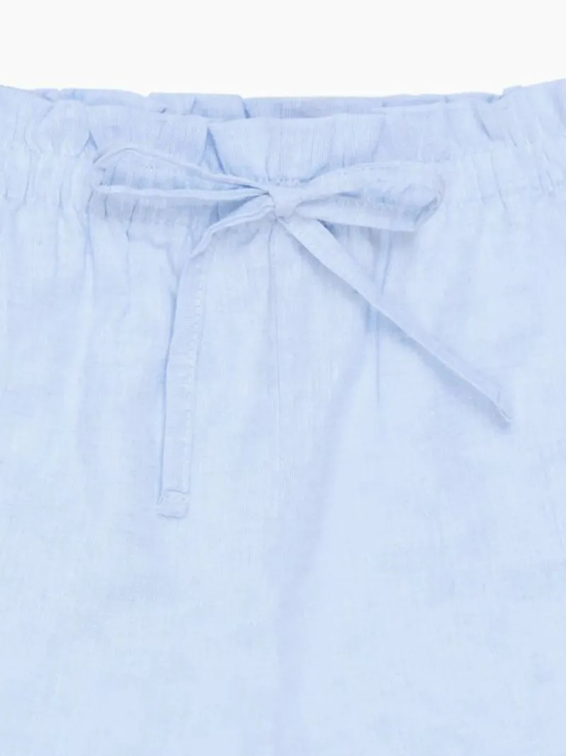 La Coqueta Skirts, Shorts & Culottes^Light Blue Flores Cotton Girl Shorts
