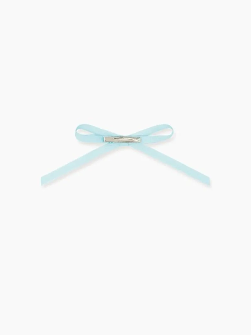 La Coqueta View All | Hair Accessories^Light Blue Long Bow Girl Clip