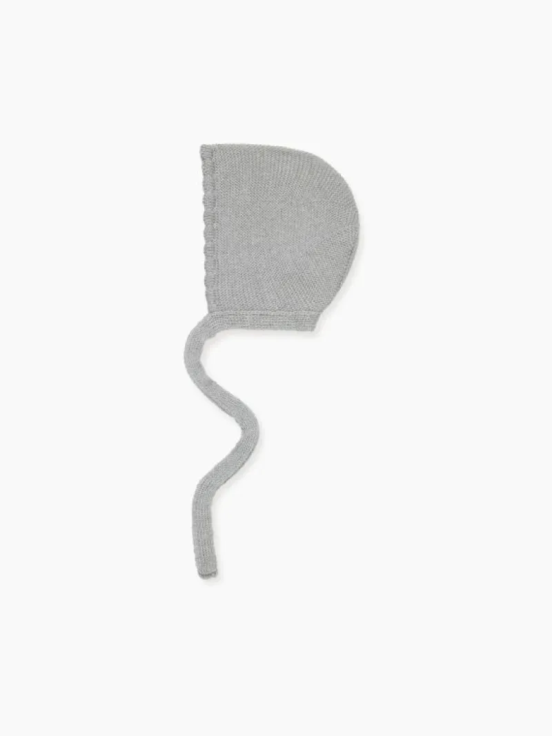 La Coqueta Knitted Clothes & Accessories | Baby Girl^Light Grey Melange Florentina Merino Baby Girl Knitted Gift Box Set