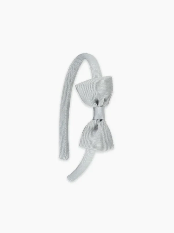 La Coqueta Hair Accessories | View All^Light Grey Small Bow Girl Headband