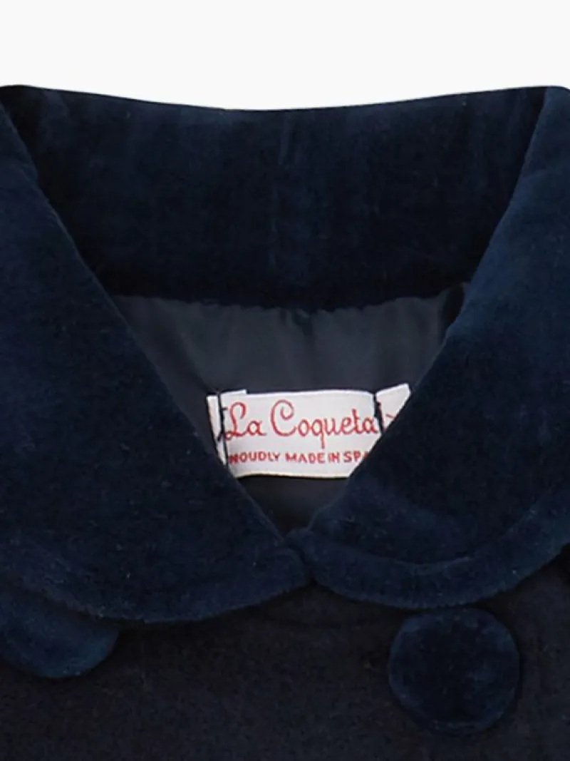 La Coqueta Coats & Jackets^Navy Arrieta Girl Wool Coat