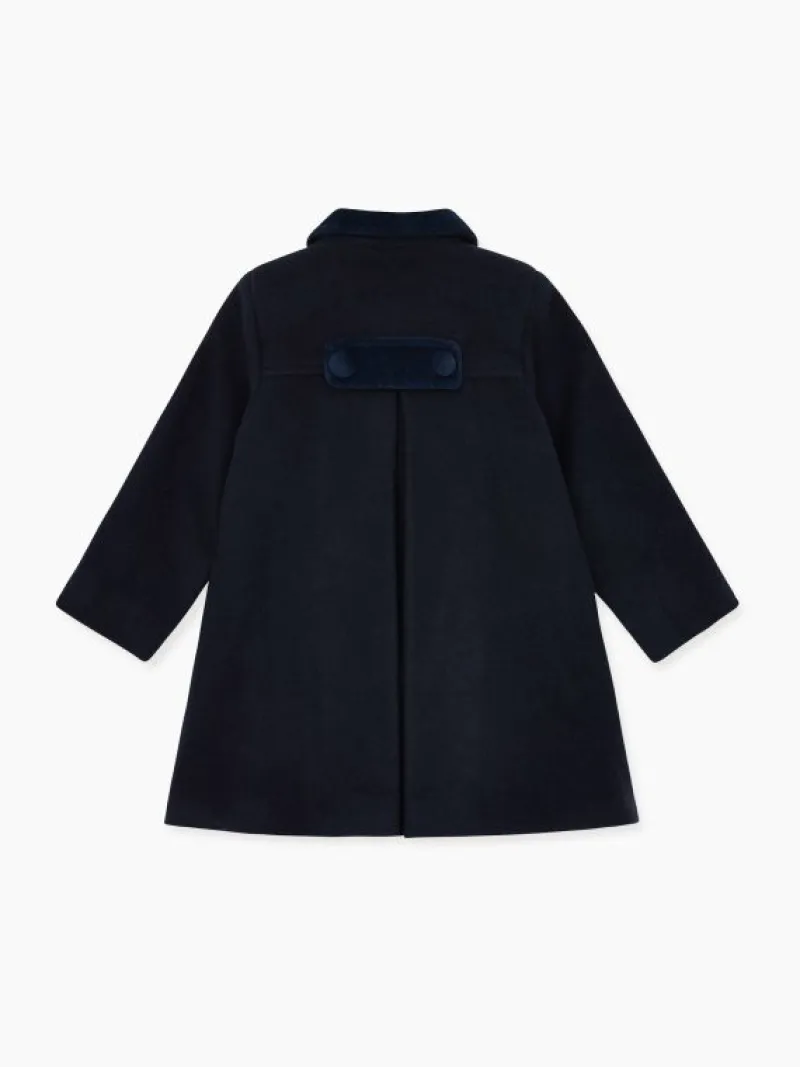 La Coqueta Coats & Jackets^Navy Arrieta Girl Wool Coat