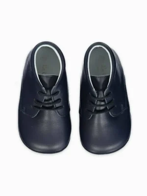 La Coqueta Pre Walker Shoes | Baby & Toddler Shoes/Pre Walker Shoes^Navy Leather Baby Booties
