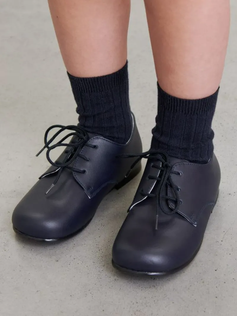 La Coqueta Boys Shoes/Boys Shoes | First Walker Shoes^Navy Leather Toddler Inglesito Ceremony Shoes