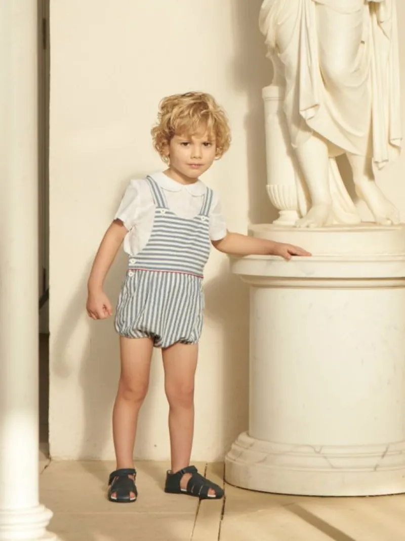 La Coqueta Boys Shoes/Boys Shoes | First Walker Shoes^Navy Leather Toddler Toledo Sandals