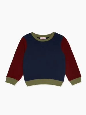 La Coqueta View All | Shirts & Tops^Navy Pernille Contrast Baby Sweatshirt