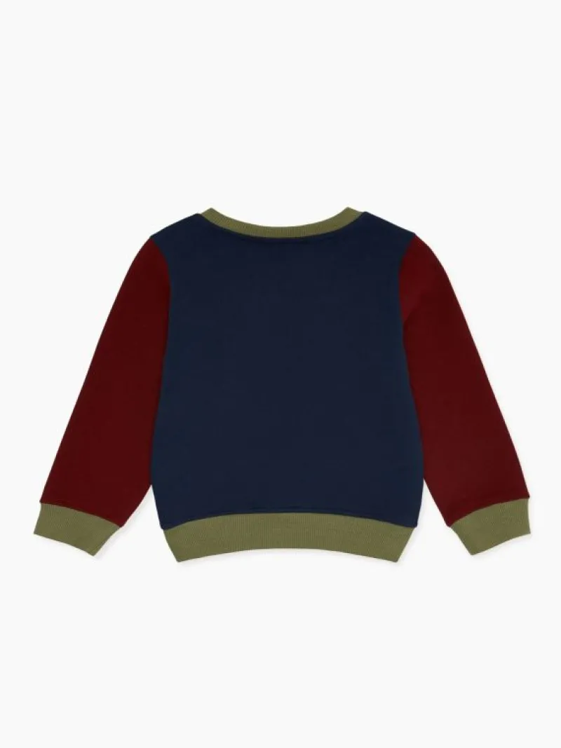 La Coqueta View All | Shirts & Tops^Navy Pernille Contrast Baby Sweatshirt
