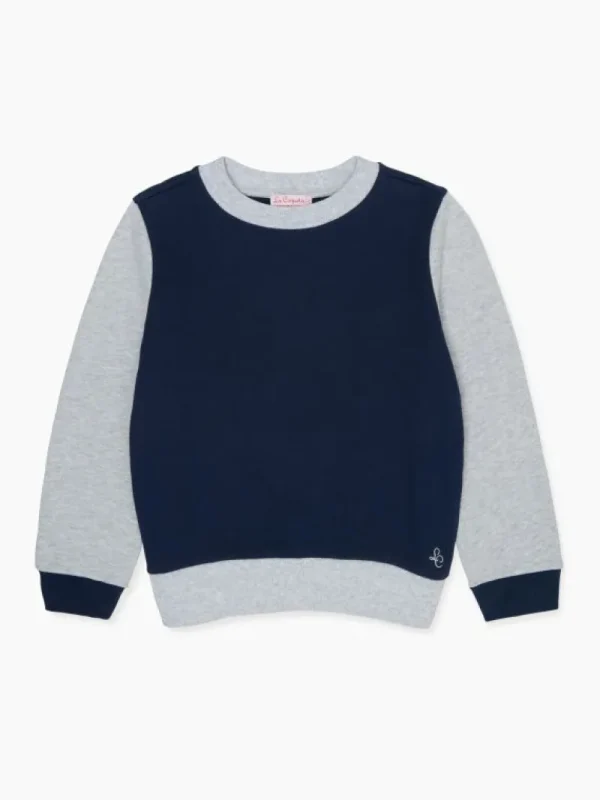 La Coqueta Shirts & Tops | Jumpers & Cardigans^Navy Pernille Kids Cotton Sweatshirt