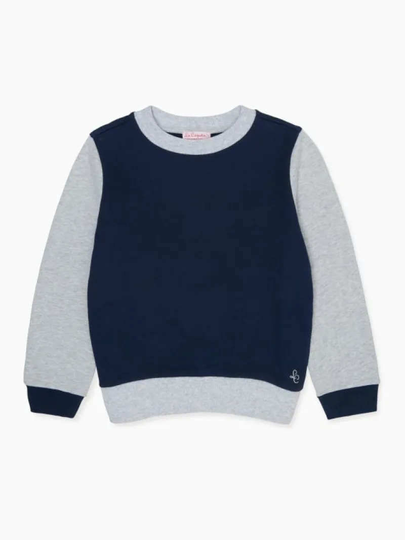 La Coqueta Shirts & Tops | Jumpers & Cardigans^Navy Pernille Kids Cotton Sweatshirt