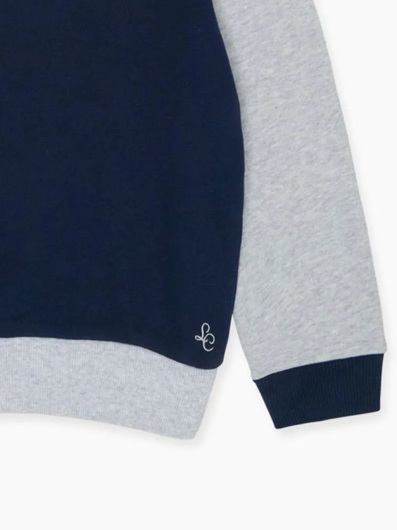 La Coqueta Shirts & Tops | Jumpers & Cardigans^Navy Pernille Kids Cotton Sweatshirt