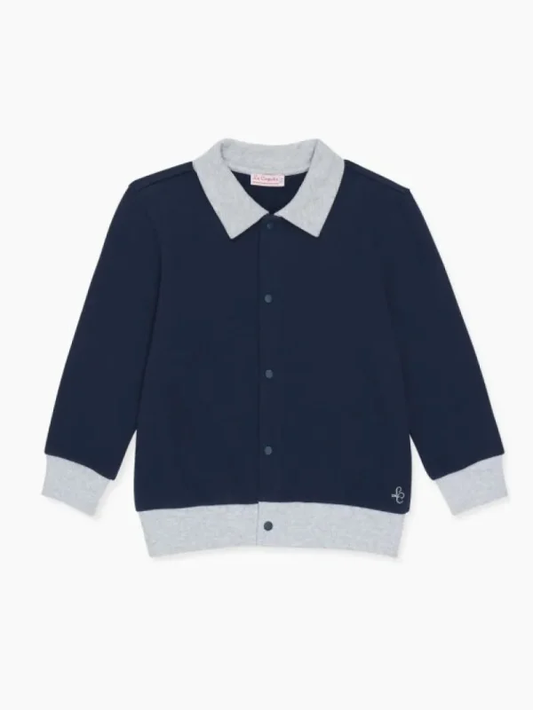 La Coqueta Coats & Jackets | Coats & Jackets^Navy Pineda Kids Cotton Jacket