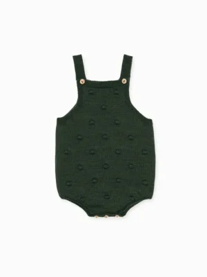 La Coqueta View All | Playsuits, Rompers & Overalls^Olive Green Dima Merino Baby Overalls