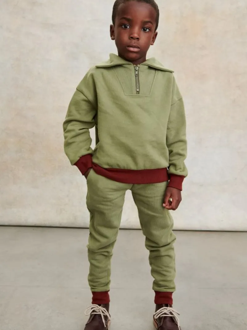La Coqueta Shirts & Tops | Jumpers & Cardigans^Olive Laza Contrast Kids Sweatshirt