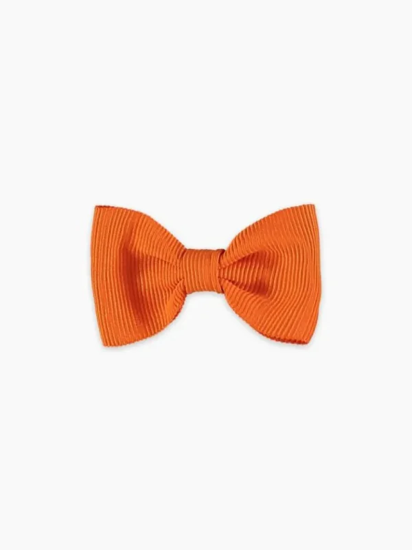 La Coqueta View All | Hair Accessories^Orange Small Bow Girl Clip