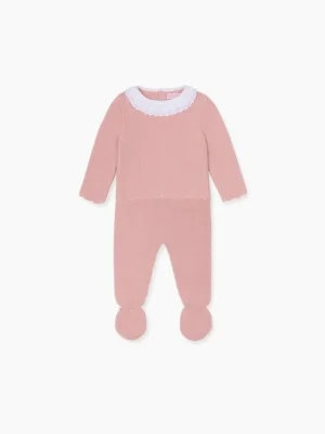 La Coqueta View All | Knitted Clothes & Accessories^Pink Amaya Merino Baby Girl Knitted Set