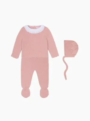 La Coqueta Knitted Clothes & Accessories | Baby Girl^Pink Amaya Merino Baby Girl Knitted Gift Box Set