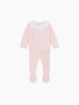 La Coqueta View All | Knitted Clothes & Accessories^Pink Fernanda Cashmere Baby Girl Set