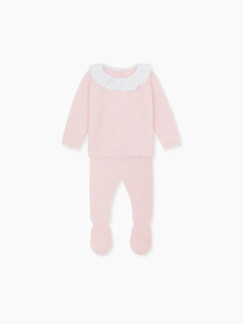 La Coqueta View All | Knitted Clothes & Accessories^Pink Fernanda Cashmere Baby Girl Set