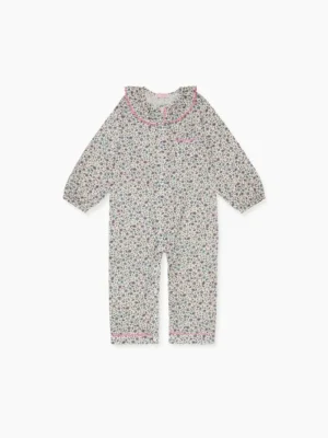 La Coqueta View All | Baby Girl^Pink Floral Lorna Baby Girl Pyjamas