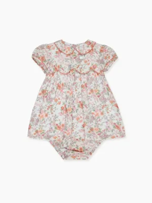 La Coqueta View All | Dresses & Sets^Pink Floral Romina Baby Girl Set