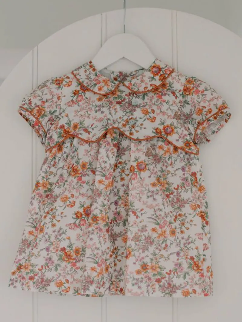 La Coqueta View All | Dresses & Sets^Pink Floral Romina Baby Girl Set