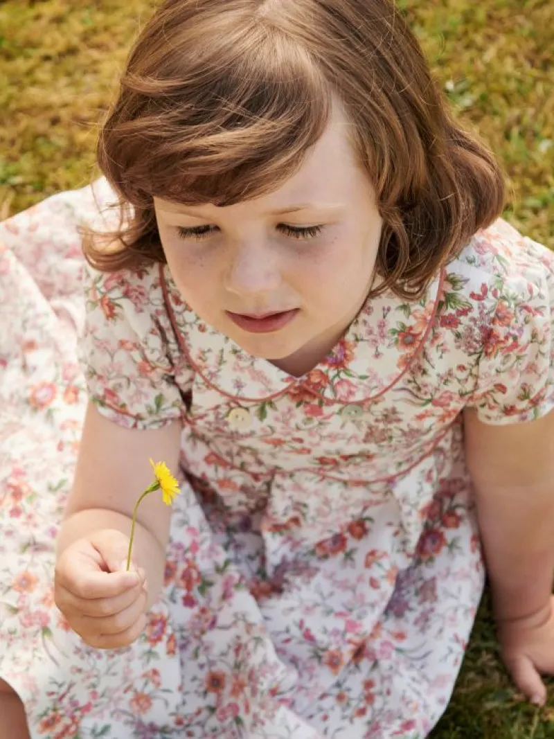 La Coqueta Dresses^Pink Floral Romina Girl Dress