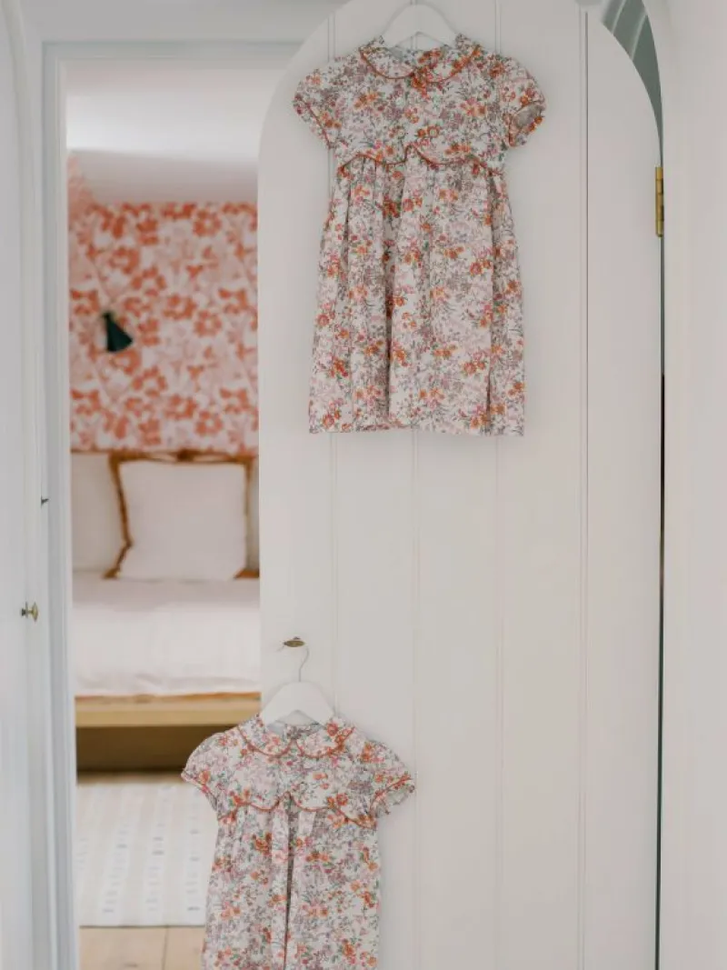 La Coqueta Dresses^Pink Floral Romina Girl Dress