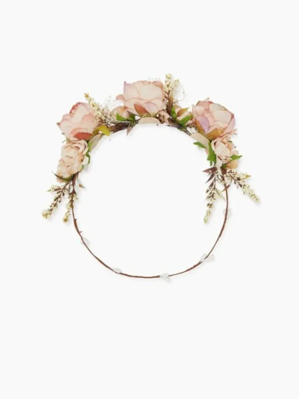 La Coqueta View All | Hair Accessories^Pink Large Floral Girl Hair Garland