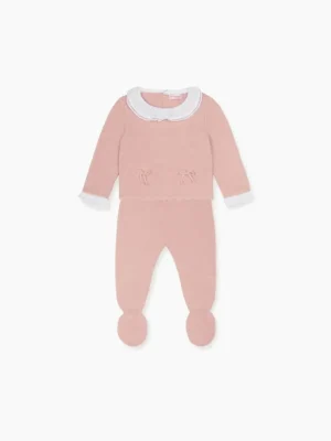 La Coqueta View All | Knitted Clothes & Accessories^Pink Loretta Merino Baby Girl Set