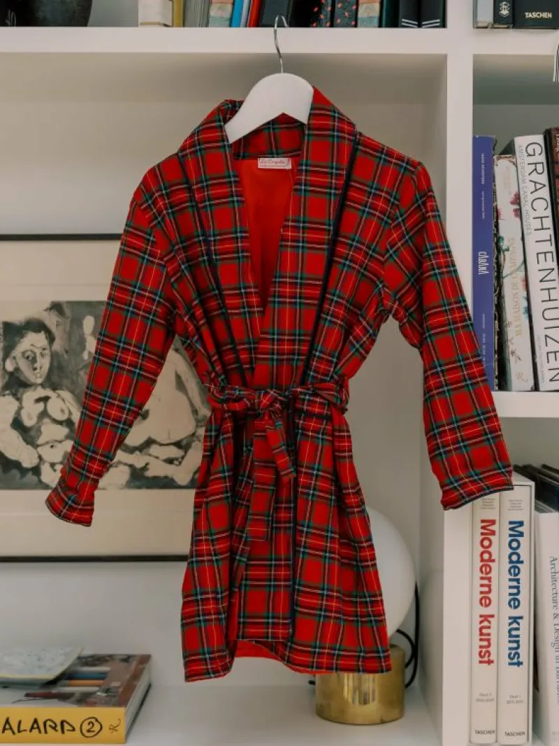 La Coqueta Pyjamas | Pyjamas^Red Tartan Justino Navidad Kids Robe