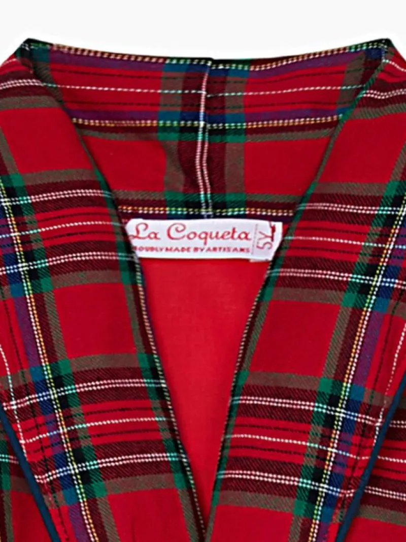 La Coqueta Pyjamas | Pyjamas^Red Tartan Justino Navidad Kids Robe