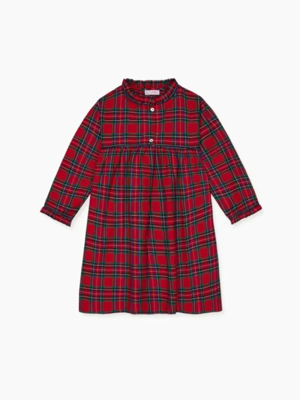 La Coqueta Pyjamas^Red Tartan Navidad Girl Nightgown