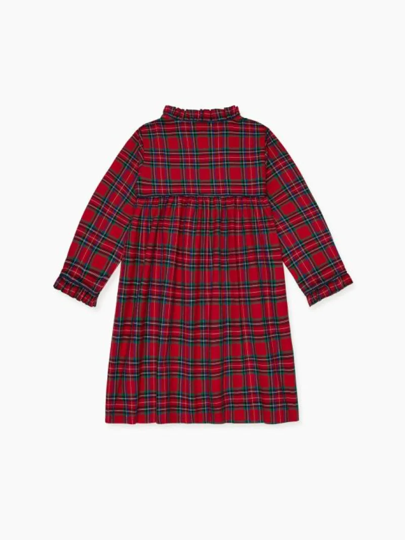La Coqueta Pyjamas^Red Tartan Navidad Girl Nightgown