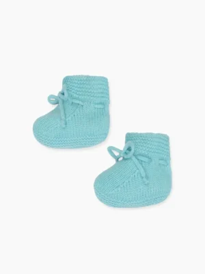 La Coqueta Baby Boots | Baby & Toddler Shoes/Baby Boots^Sage Green Evita Cashmere Baby Booties